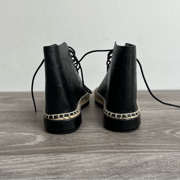 New Miista Imogen Peep Toe Leather Espadrilles Size 37​ - Picture 10 of 12